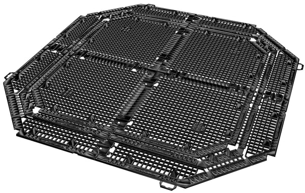 Griglia di Fondo per Compostiera da Giardino 80x80 cm in Plastica Nera online