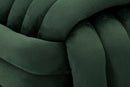 Puff Softy Verde 45x45x45 cm in MDF e Cotone e Poliestere Verde      