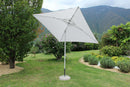 Ombrellone da Giardino 2x2 m Palo Ø38 mm Nice in Alluminio Bianco