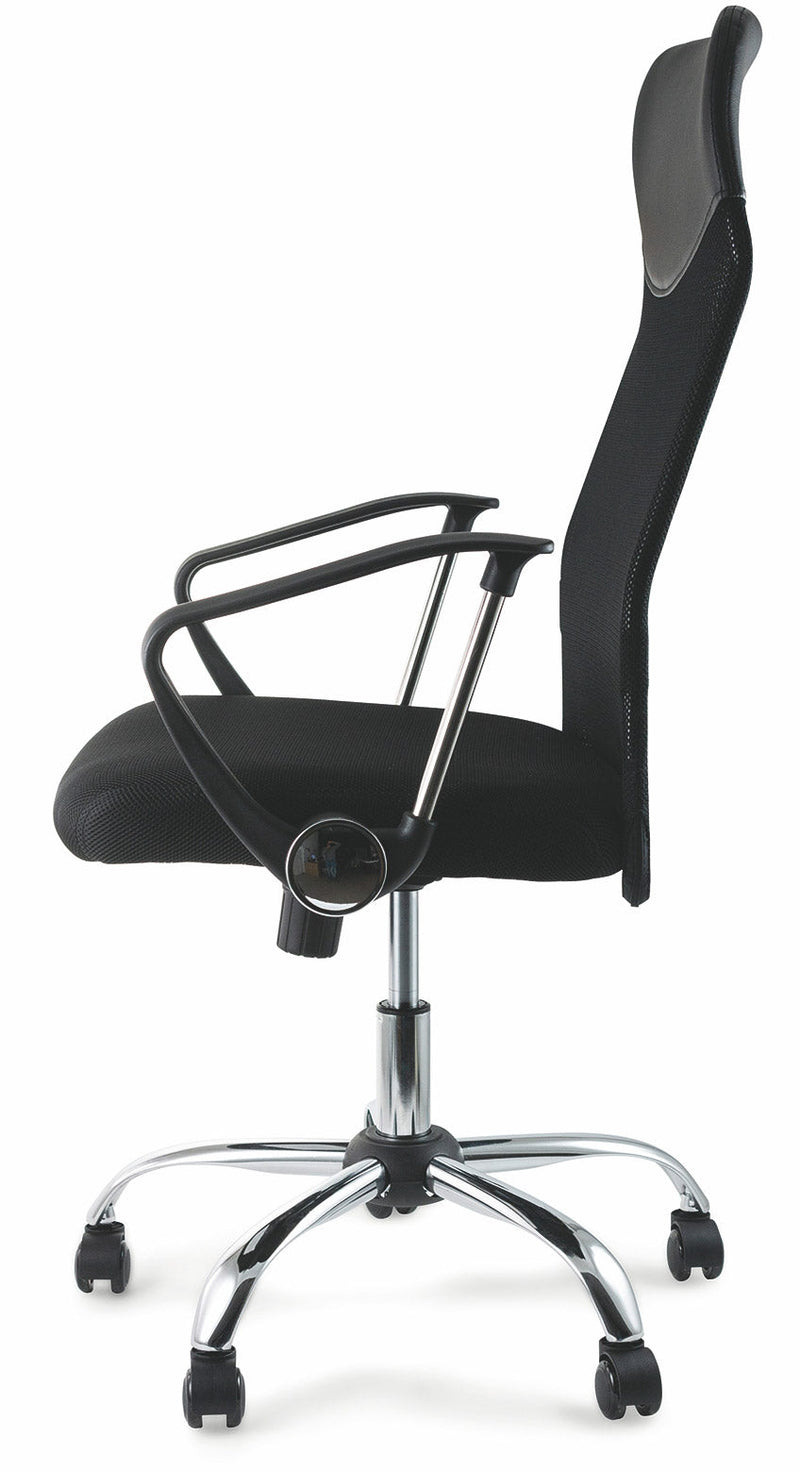 Sedia Poltrona Direzionale in Tessuto da Ufficio Soriani Nera