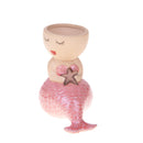 Set 2 Vasi Sirena Seduta 15 H 15 cm Rosa