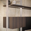 Kit Supporti per Mensole in Legno e Alluminio Emuca Zero Grigio Pietra