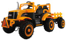 Trattore Elettrico per Bambini 12V con Rimorchio Kidfun Rural Arancione