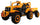 Trattore Elettrico per Bambini 12V con Rimorchio Kidfun Rural Arancione