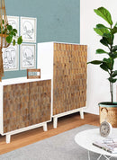 Mobile Amias 90x50x150 h cm in Legno Bianco