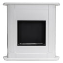 Camino a Bioetanolo Angolare da Pavimento 100x97 cm Menzi Natalie Bianco