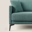 Divano 2 Posti 140x94x90 cm in Tessuto Verde Acqua