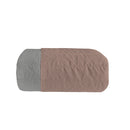 Trapuntino Estivo Double Face Effetto Water Washed in Poliestere Rosa Antico e Grigio Chiaro Varie Misure