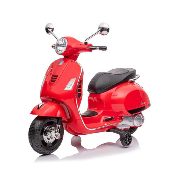 prezzo Moto Elettrica per Bambini Licenza Piaggio Vespa GTS Super con Batteria 12V e Luci LED Rosso