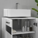 Mobile Sotto Lavabo Bagno 2 Ante 60x36,5x56 cm in MDF Bianco