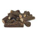 Set 9 Ciocchi Tronchetti Decorativi in Ceramica per Camini a Bioetanolo Karlsen