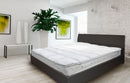 Topper Trapuntato Imbottito con Elastici Trapuntato Fancy Bianco Varie Misure