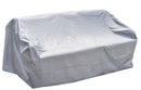 Telo Copertura per Divano 2 Posti da Giardino 160x80x60 cm in Poliestere Grigio