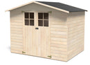 Casetta Box da Giardino per Attrezzi 2,62x2,02m con Pavimento in Legno Abete 12mm Lodum