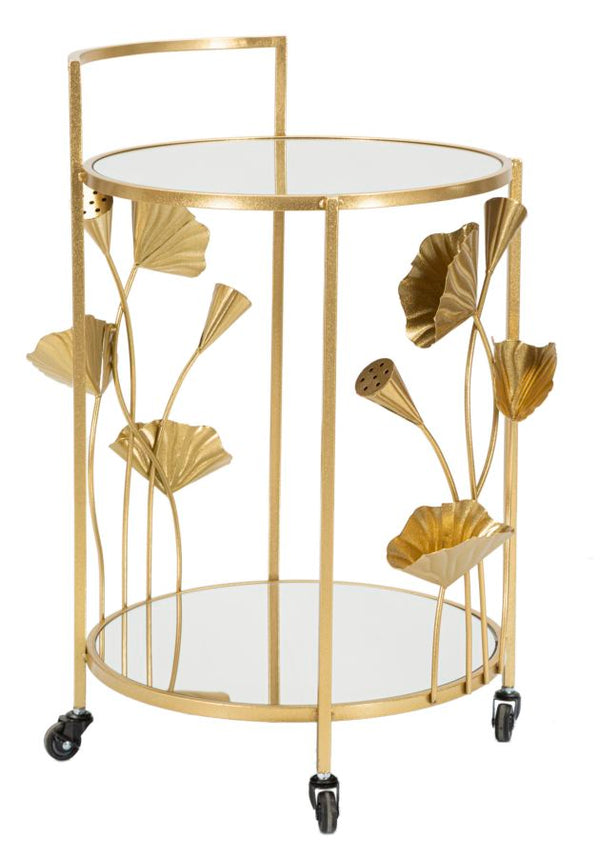 Carrello Flow 60x76x46 cm in Ferro e MDF Oro acquista