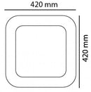 Camino a Bioetanolo da Pavimento 42x42 cm Karlsen Marostica Bianco