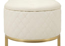 Panca con Cassetti Sharon 120x40x43 cm in Pino e MDF e Metallo e Plastica      