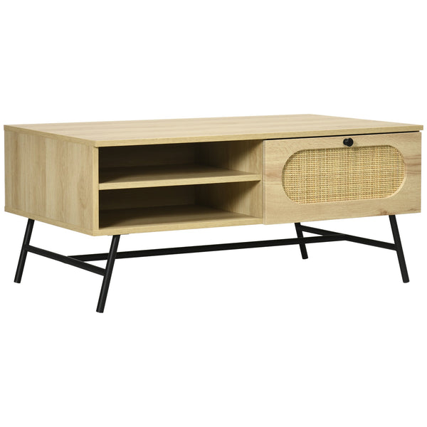 online Tavolino da Salotto 1 Cassetto 100x59,5x44,3 cm in Legno truciolare Naturale