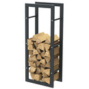 Portalegna Supporto Metallo Porta Legna Interno Legnaia Camino Stufa 100x40x25cm