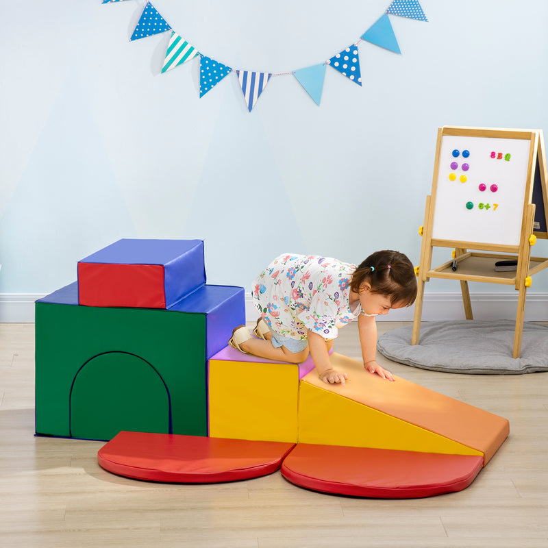 Set 7 Costruzioni Morbide per Bambini 1-3 Anni in PU e EPE Multicolore    