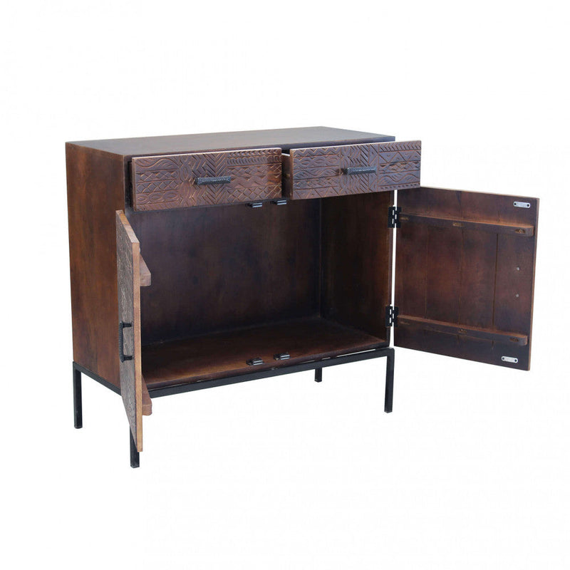 Mobile Craig 90x40x85 h cm in Legno Marrone