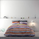 Copripiumino con Stampa sul Sacco e Federe Doubleface Strisce