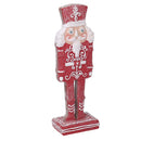 Soldatino Schiaccianoci in resina rosso cm 9x6,5xh26