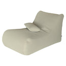 Lettino Chaise Lounge 120x70x65 cm con Cuscino in Poliestere Armonia Beige