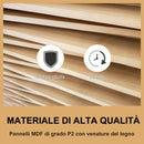 Albero Tiragraffi per Gatti 3 Livelli 50x40x91 cm in Legno e Sisal 