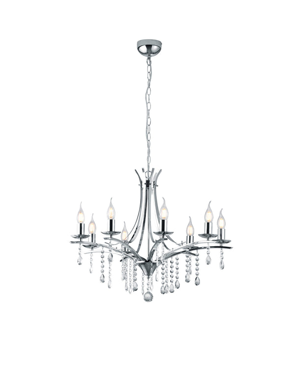 acquista Lampadario da Interno  E14 in Metallo Cromo