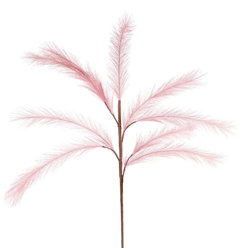 Set 6 Pampas Artificiale con Diramazioni Altezza 65 cm Rosa