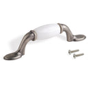 Maniglia per Mobile Papua Interasse 76 Argento Antico Zama Emuca