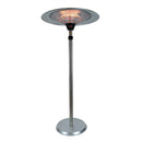 Stufa Elettrica Fungo Riscaldante Infrarossi Saturno Esterno-Interno Regolabile Argento