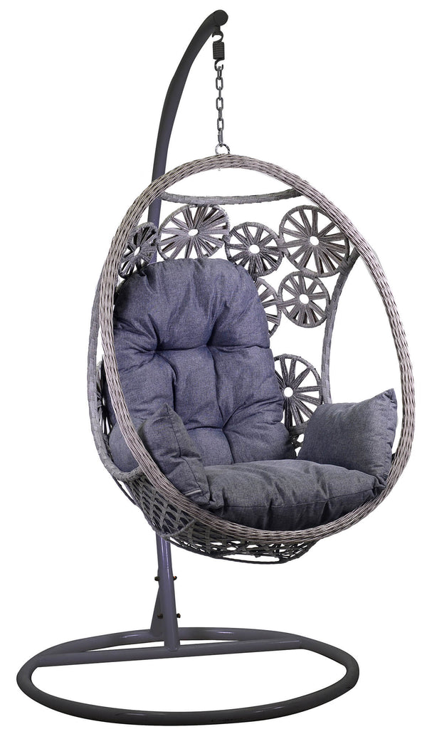 prezzo Amaca Dondolina da Giardino 116x100x200 cm Clinton Grigio