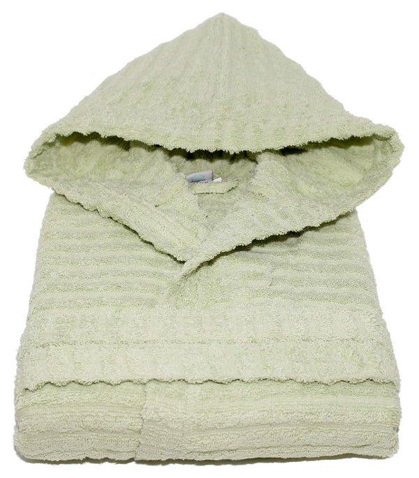 sconto Accappatoio in Spugna 100% Cotone Sally Horizon Verde Chiaro