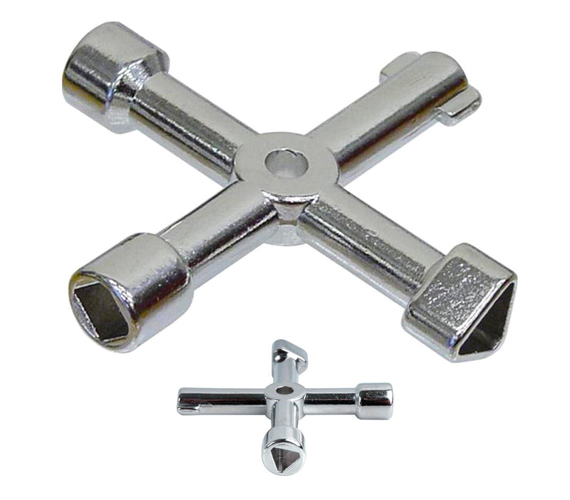 Chiave a Croce universale 4 in 1 per cabine gas acqua luce cancelli