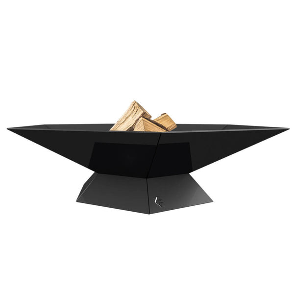 sconto Braciere da Esterno a Legna in Acciaio 60,2x69,5x18 cm Flig Austin Esagono Nero