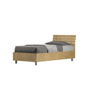 Letto Singolo Ankel Testata Doghe Inclinata  Quercia Varie Misure