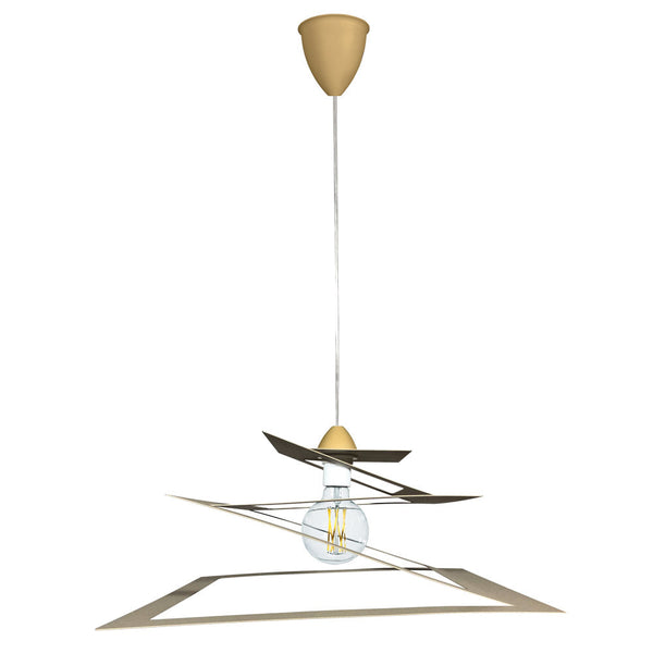 acquista Sospensione 1xE27 Montatura Quadro Sabbia E-Energy Fabiola