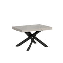 Tavolo Allungabile 130/390x90 cm Volantis Cashmere Gambe Antracite      