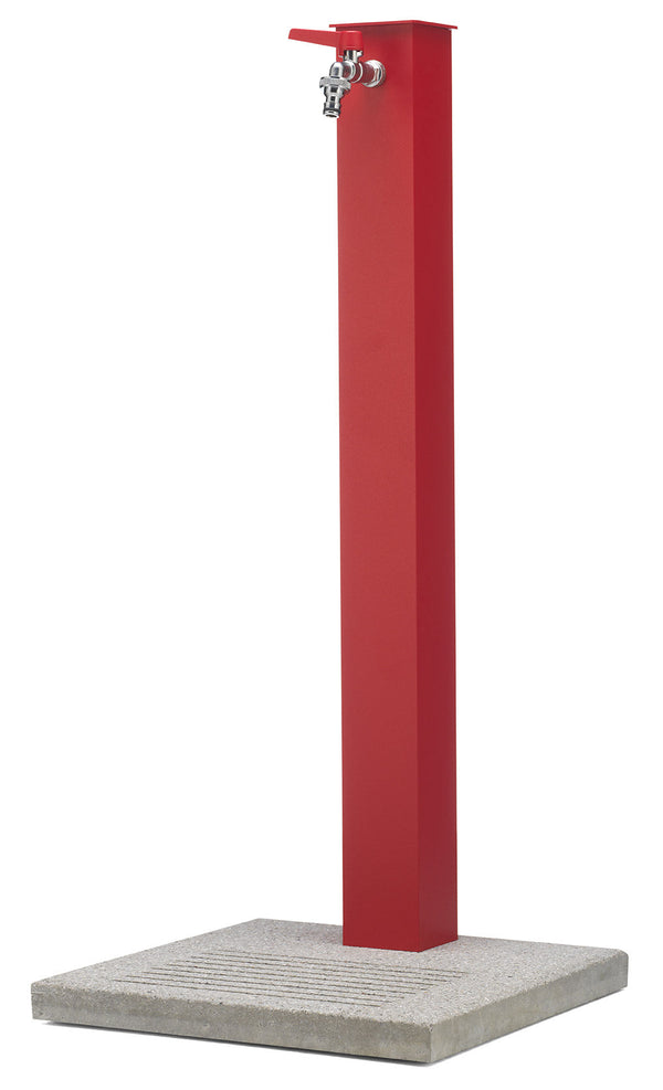 Fontana da Giardino con Rubinetto e Base in Cemento Belfer 42/QBM Rosso prezzo