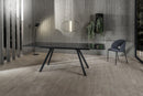 Tavolo Allungabile 160/240x90x76 cm in Vetro Smokey Nero