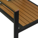 Sedia da Giardino 55X58xh83 cm in Alluminio e Polywood  Antracite