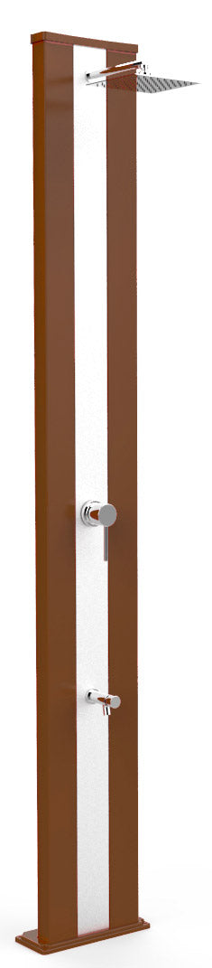 online Doccia Solare da Giardino 40L Miscelatore e Lavapiedi Arkema Dada S Fascia Inox Oro Van Gogh
