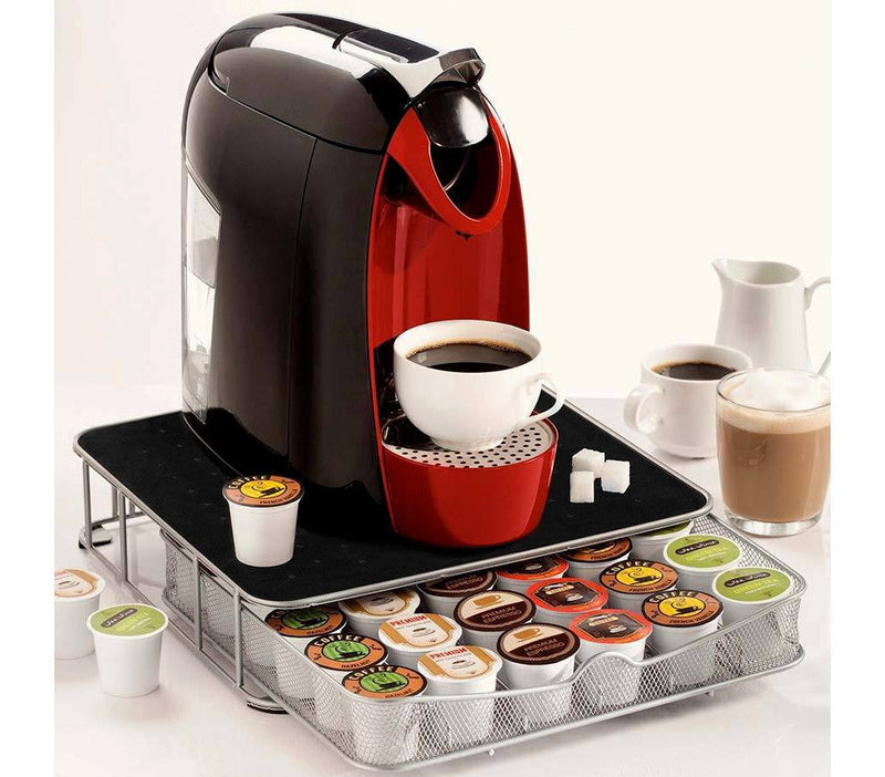 Cassetto Porta Capsule 31x29x6 cm 60 Posti in Metallo