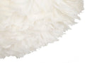 Lampadario Feather Ø60x30 cm in Ferro e Plastica Bianco      