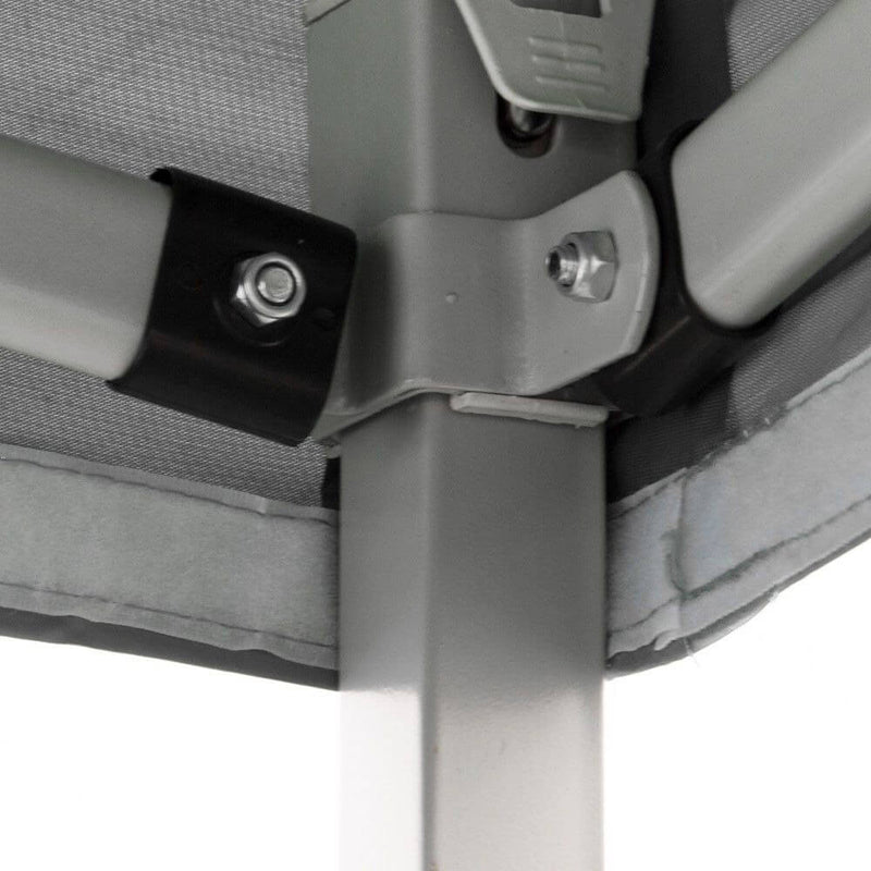 Gazebo Richiudibile Pieghevole 2x2m in Acciaio e PVC Impermeabile Bianco