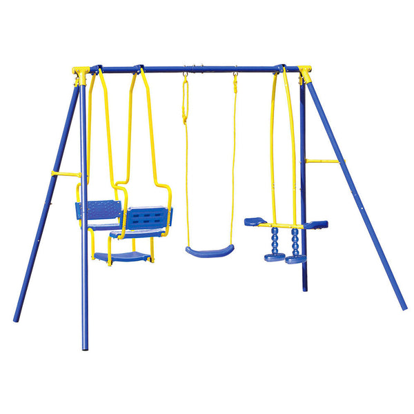 prezzo Altalena da Giardino 5 Posti con Cavallina e Gondola 270x155x195 cm