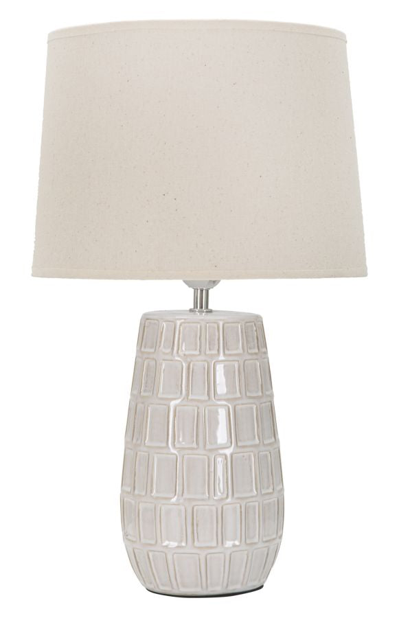 online Lampada  da Tavolo Hole 28x44,5x28 cm in Ceramica Crema