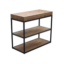 Consolle Allungabile da Esterno in Legno e Ferro H77x40x90/300cm Camelia Abete Tinto Classica